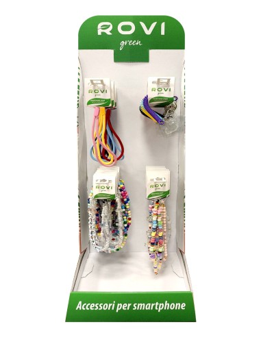 Hooks Green display with 40pcs Phone Beads