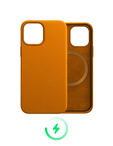 MagSafe Apple iPhone Leather Cases Coloured Magnetic Wireless Charging