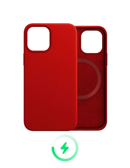 MagSafe Apple iPhone Leather Cases Coloured Magnetic Wireless Charging