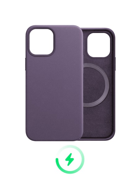MagSafe Apple iPhone Leather Cases Coloured Magnetic Wireless Charging