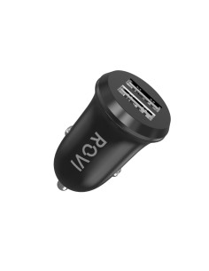 Car Charger SC300 - 2 porte USB, 2.4A Black