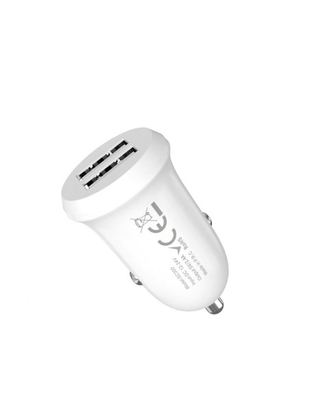 Car Charger SC300 - 2 porte USB, 2.4A White