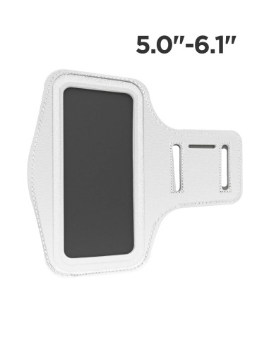 Armband - Fascia sportiva da braccio White 5.0" - 6.1"