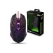 Lightning - Mouse da Gaming Led 6D / 2400 dpi con Cavo USB, Nero / Viola