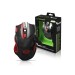 Hawk - Mouse da Gaming Led 7D / 2400 dpi con Cavo USB, Nero / Rosso