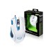 Hawk - Mouse da Gaming Led 7D / 2400 dpi con Cavo USB, Bianco / Blu