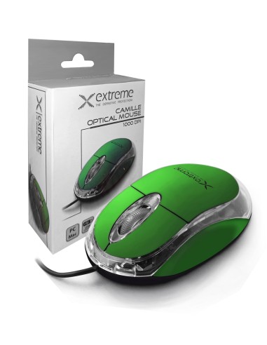 Camille - 3D Mouse / 1000 dpi with USB Cable, Green