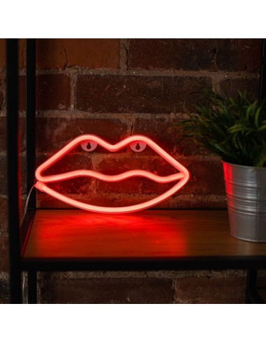 Lips Neon LED Lamp, Red