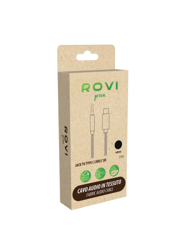 Aux - Cavo Audio Y14 in Tessuto Jack 3,5mm - Type C