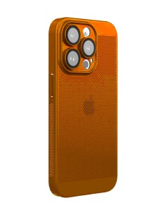 Breathable perforated hard cover.