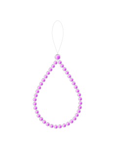 Phone Beads con perline colorate in trasparenza