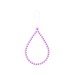 Bauble - Phone Beads with coloured charms 18cm Lilac