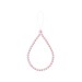 Bauble - Phone Beads with coloured charms 18cm Pink