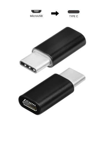 Adapter - Micro USB to Type C Black