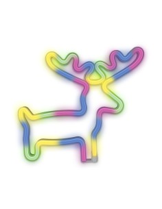 Dinosaur-shaped neon wall lamp with LED.