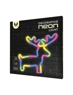 Dinosaur-shaped neon wall lamp with LED. 2