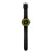 Coloured Clock - Black and Yellow (with Numerals)