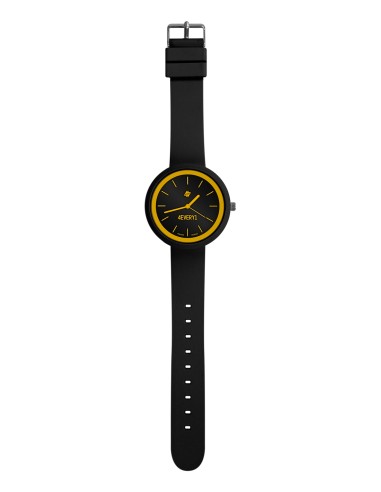 Orologio Colorato - Nero e giallo (Grande)