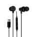 Bullhorn - Black Type-C Wired Earphones