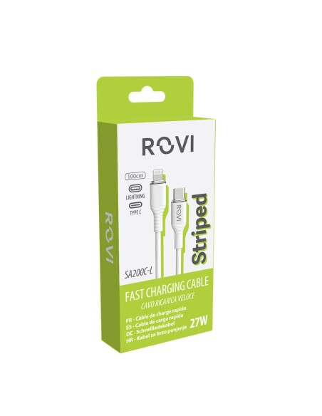 PVC Type-C / Lightning charging and data cable