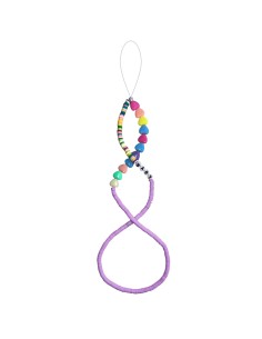 Lilac Love - Long Phone Beads with Charms
