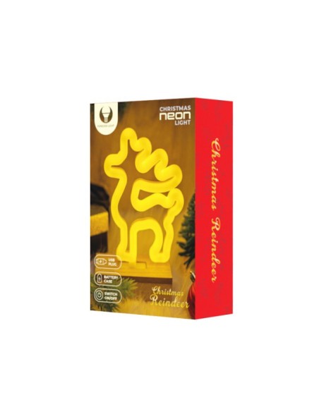 Dinosaur-shaped neon wall lamp with LED.