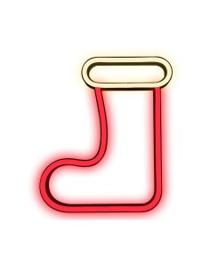 Dinosaur-shaped neon wall lamp with LED.