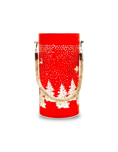 Christmas Lantern - Red & Gold