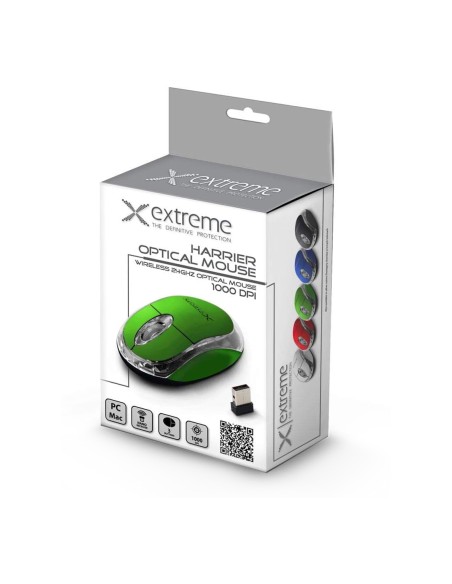Harrier - 3D Mouse / 1000 dpi Wireless USB, Green
