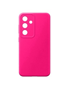 Samsung S25 - Cover Morbida in Silicone Effetto Soft Touch Rivestita in Microfibra