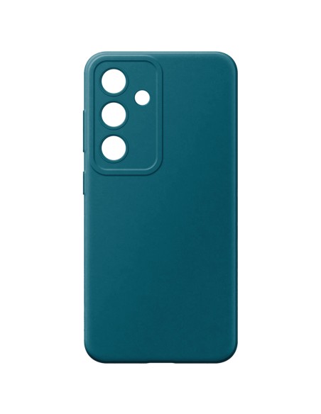 Samsung S25 Plus - Cover Morbida in Silicone Effetto Soft Touch Rivestita in Microfibra