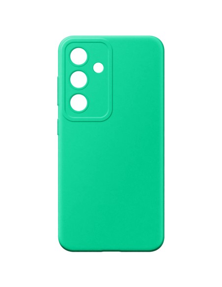 Samsung S25 Plus - Cover Morbida in Silicone Effetto Soft Touch Rivestita in Microfibra