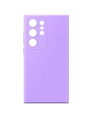 Samsung S25 Ultra - Cover Morbida in Silicone Effetto Soft Touch Rivestita in Microfibra