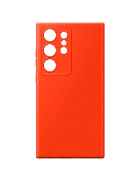 Samsung S25 Ultra - Soft Touch Effect Silicone Cover Coated in Microfibre