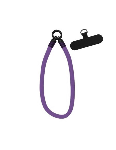 Phone Beads for smartphones in fabric, coloured wrist strap