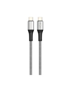 Fabric SA32 - Fabric Cable Type-C to Type-C, 1.5M, 60W, Silver