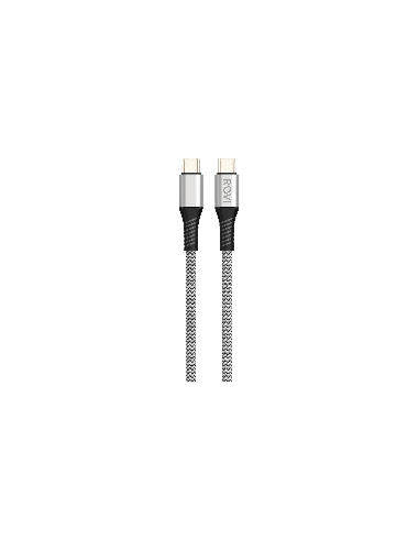 Fabric SA32 - Fabric Cable Type-C to Type-C, 1.5M, 60W, Silver