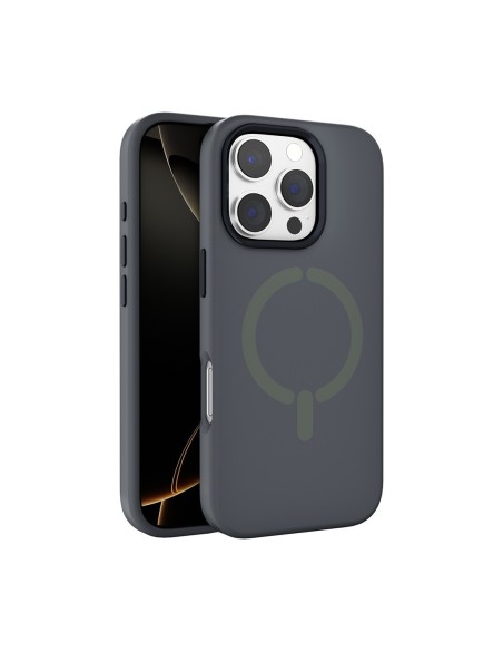 Rovi Mag-Soft iphone 16 Grey - Cover MagSafe morbida Grey