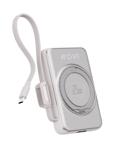 LX23 Power  - Power Bank MagSafe 10000 mAh silver stand function 22.5w