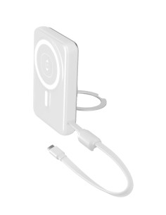 LX23 Power  - Power Bank MagSafe 10000 mAh silver stand function 22.5w