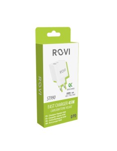 GaN 45w Fast Charger USB-C - 1USB A (ST900) 2