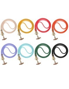 Phone Beads for smartphones in fabric, coloured wrist strap