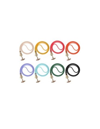 Phone Beads for smartphones in fabric, coloured wrist strap