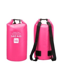 Sacca impermeabile a tracolla 10L - fucsia