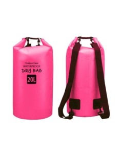 Sacca impermeabile a tracolla 20L - fucsia