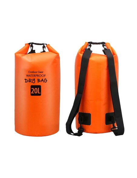 Sacca impermeabile a tracolla 20L - arancione