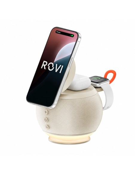 copy of Globe - charging station 3 in 1 con speaker bluetooth 5e e luce led gold