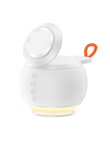Globe - charging station 3 in 1 con speaker bluetooth 5e e luce led white