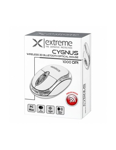 Cygnus - 3D Wireless Bluetooth Mouse / 1000 dpi with USB Cable, White